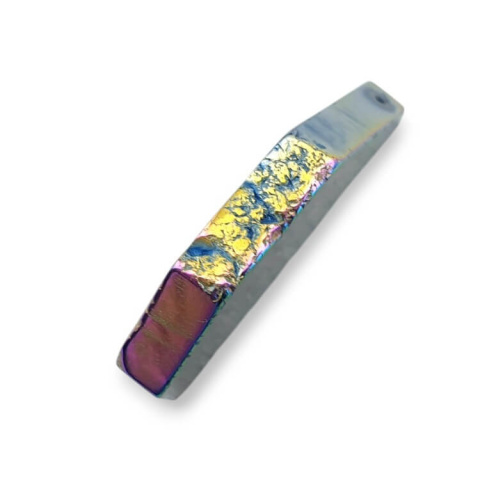 Agat tytanowy plaster z dziurką 38x31 mm nr 265 Agat tytanowy plaster z dziurką 38x31 mm nr 265