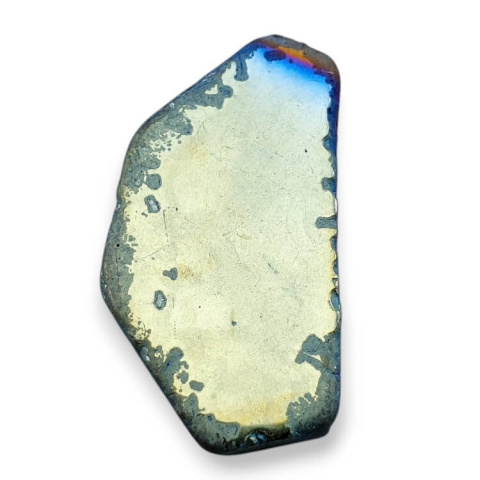 Agate titanium slice with hole 39x21 mm no 92 Agate titanium slice with hole 39x21 mm no 92