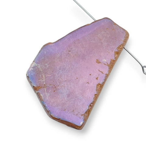 Titanium agate slice with hole 39x25 mm no 305 Titanium agate slice with hole 39x25 mm no 305