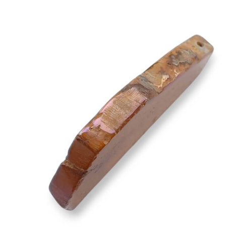 Titanium agate slice with hole 39x25 mm no 305 Titanium agate slice with hole 39x25 mm no 305