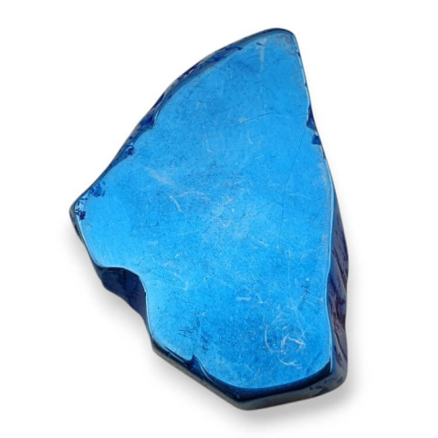 Titanium agate slice with hole 39x28 mm no 215 Titanium agate slice with hole 39x28 mm no 215