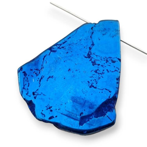 Agate titanium slice with hole 39x31 mm no 222 Agate titanium slice with hole 39x31 mm no 222