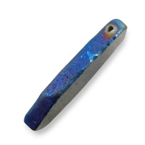 Agate titanium slice with hole 40x24 mm no. 88 Agate titanium slice with hole 40x24 mm no. 88
