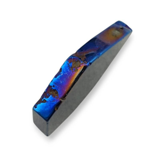 Agate titanium slice with hole 40x27 mm no 206 Agate titanium slice with hole 40x27 mm no 206
