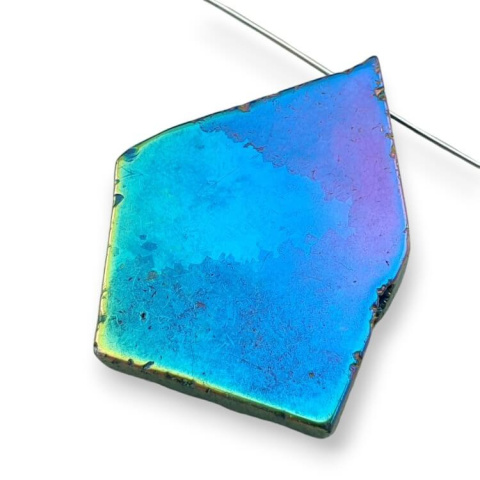 Titanium agate slice with hole 40x31 mm no. 244 Titanium agate slice with hole 40x31 mm no. 244