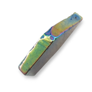 Agat tytanowy plaster z dziurką 40x31 mm nr 244