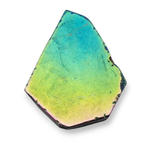 Agate titanium slice with hole 40x31 mm no 270 Agate titanium slice with hole 40x31 mm no 270