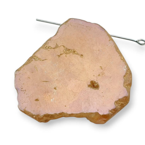 Agat tytanowy plaster z dziurką 41x36 mm nr 346 Agat tytanowy plaster z dziurką 41x36 mm nr 346