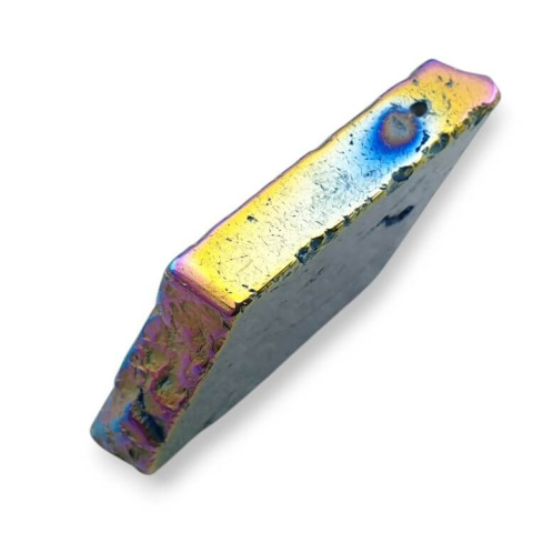 Agate titanium slice with hole 42x24 mm no 285 Agate titanium slice with hole 42x24 mm no 285