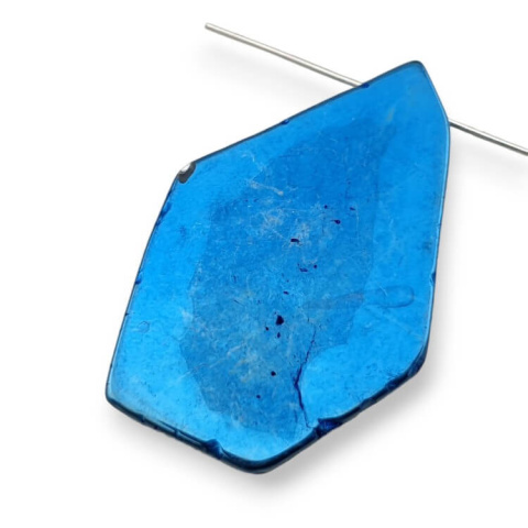 Agate titanium slice with hole 42x27 mm no. 205 Agate titanium slice with hole 42x27 mm no. 205