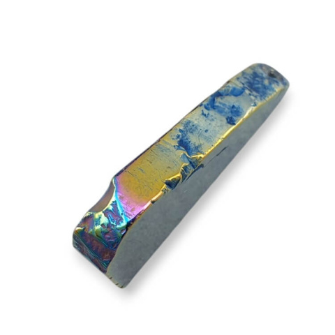 Agate titanium slice with hole 42x27 mm no 243 Agate titanium slice with hole 42x27 mm no 243
