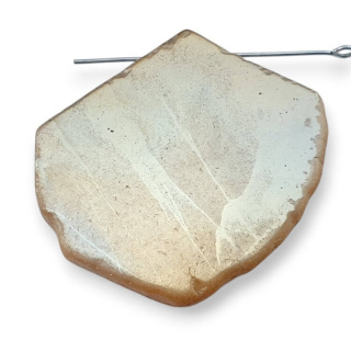 Agat tytanowy plaster z dziurką 42x34 mm nr 315
