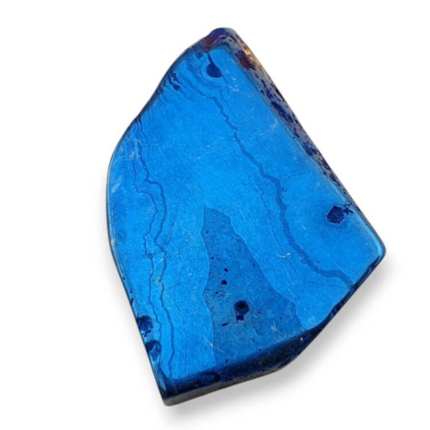 Agate titanium slice with hole 43x27 mm no 213 Agate titanium slice with hole 43x27 mm no 213