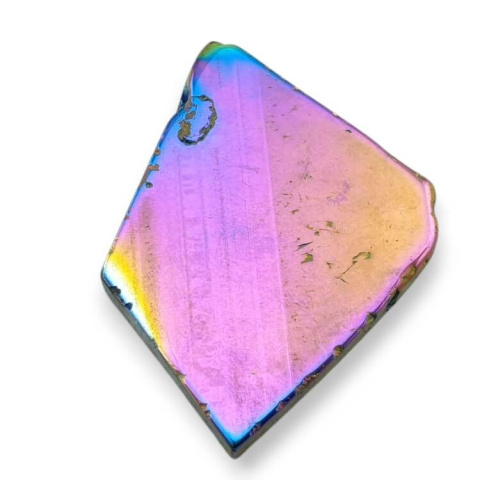 Titanium agate slice with hole 43x29 mm no 250 Titanium agate slice with hole 43x29 mm no 250
