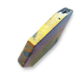 Agat tytanowy plaster z dziurką 43x31 mm nr 288