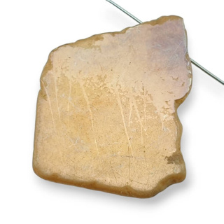 Agat tytanowy plaster z dziurką 45x31 mm nr 337
