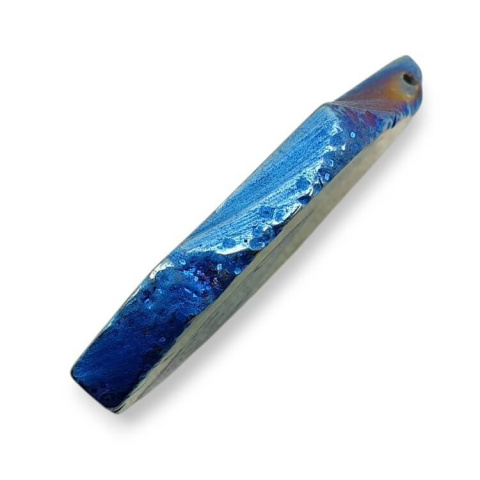 Agate titanium patch with hole 46x30 mm no 86 Agate titanium patch with hole 46x30 mm no 86