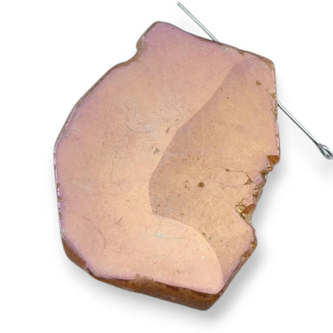 Titanium agate slice with hole 48x38 mm no 316 Titanium agate slice with hole 48x38 mm no 316