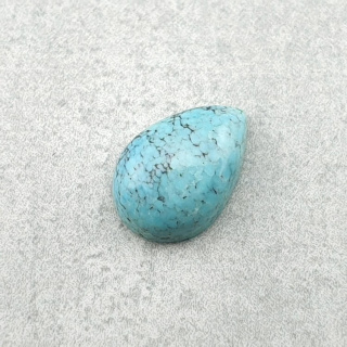 Turkus tybetański kaboszon 10x7 mm nr 201