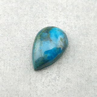 Turkus tybetański kaboszon 12x8 mm nr 206