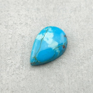 Turkus tybetański kaboszon 12x8 mm nr 207