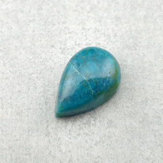Turkus tybetański kaboszon 12x8 mm nr 208