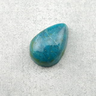 Turkus tybetański kaboszon 12x8 mm nr 208