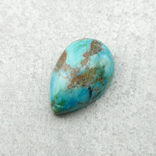 Turkus tybetański kaboszon 12x8 mm nr 213