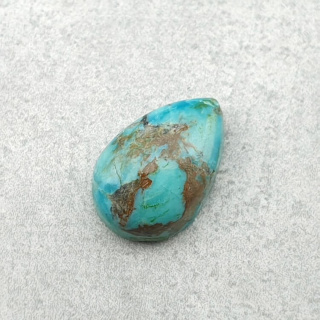 Turkus tybetański kaboszon 12x8 mm nr 213