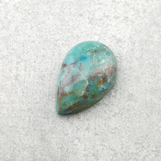 Turkus tybetański kaboszon 12x8 mm nr 215