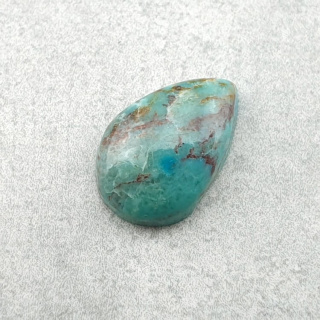 Turkus tybetański kaboszon 12x8 mm nr 215