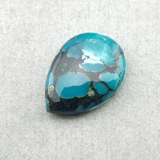 Turkus tybetański kaboszon 14x10 mm nr 216