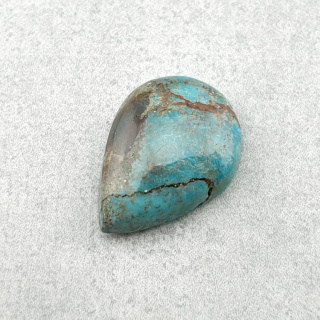 Turkus tybetański kaboszon 14x10 mm nr 217