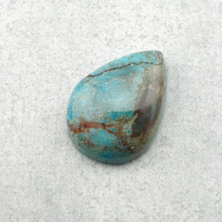 Turkus tybetański kaboszon 14x10 mm nr 217