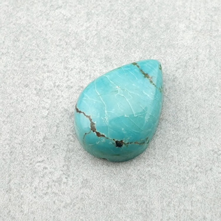Turkus tybetański kaboszon 14x10 mm nr 221