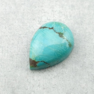 Turkus tybetański kaboszon 14x10 mm nr 224