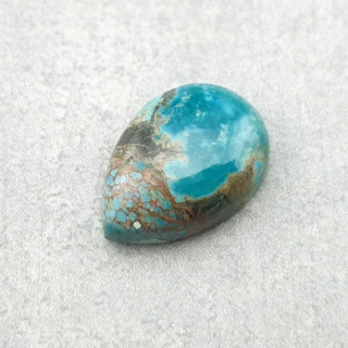 Turkus tybetański kaboszon 14x10 mm nr 225