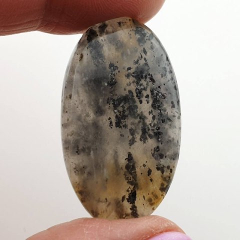Czarny kamień słoneczny kaboszon 37x21 mm nr 11 Czarny kamień słoneczny kaboszon 37x21 mm nr 11