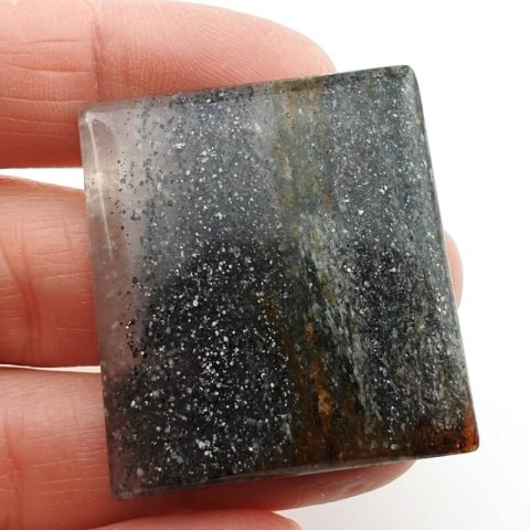 Black sunstone cabochon 37x34 mm no. 5 Black sunstone cabochon 37x34 mm no. 5
