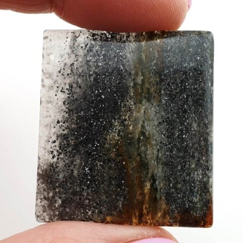 Black sunstone cabochon 37x34 mm no. 5 Black sunstone cabochon 37x34 mm no. 5