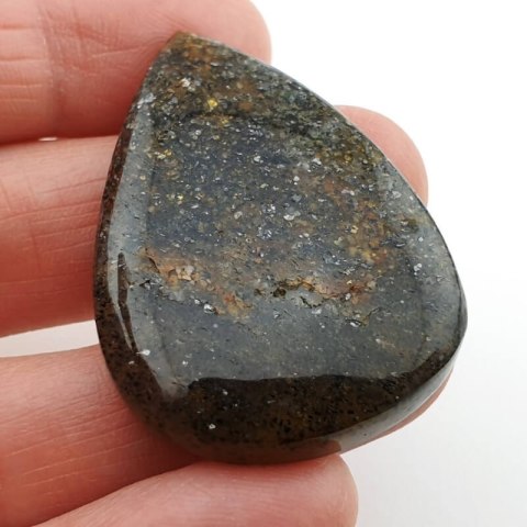 Black sunstone cabochon 41x29 mm no. 4 Black sunstone cabochon 41x29 mm no. 4