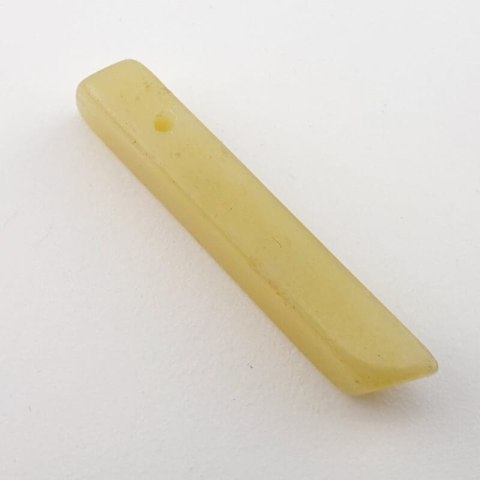 Jadeit cytrynowy sopel 41x8 mm nr 13 Jadeit cytrynowy sopel 41x8 mm nr 13
