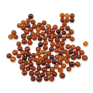 Bursztyn bałtycki koralik owal 4,5x3 mm 10 szt