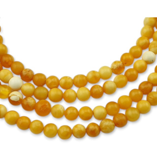 Baltic amber oval bead 4.5x3 mm 10 pcs