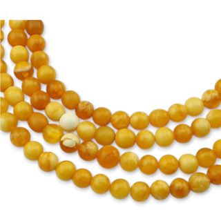 Baltic amber oval bead 4.5x3 mm 10 pcs