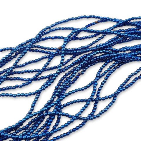 Hematite blue ball 2 mm strand Hematite blue ball 2 mm strand
