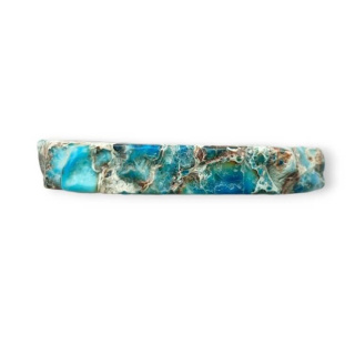 Jaspis cesarski plaster z dziurką 31x24 mm nr 405