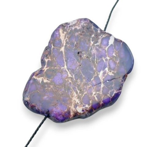 Imperial jasper slice with hole 32x27 mm no. 317 Imperial jasper slice with hole 32x27 mm no. 317