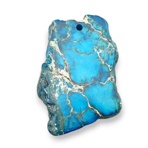 Imperial jasper slice with hole 33x24 mm no. 394 Imperial jasper slice with hole 33x24 mm no. 394