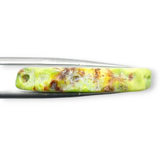 Jaspis cesarski plaster z dziurką 34x22 mm nr 215